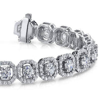 Load image into Gallery viewer, Octagon Red Carpet Diamond Bracelet with 4.94 ct.(finished) 1mm, 3mm - Luxury Time NYC