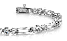 Load image into Gallery viewer, Open Link Diamond Trio Diamond Bracelet with 0.91 ct.(finished) 1.9mm, 2.5mm - Luxury Time NYC