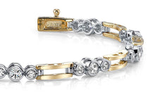 Load image into Gallery viewer, Open Link Diamond Trio Diamond Bracelet with 0.91 ct.(finished) 1.9mm, 2.5mm - Luxury Time NYC