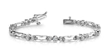 Load image into Gallery viewer, Open Link Diamond Trio Lab - Grown Diamond Bracelet with 1.53 ct.(finished) 2.25mm, 3mm - Luxury Time NYC