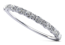 Load image into Gallery viewer, Oval and Rounds Diamond Bangle with 9.53 ct.(finished) 7x5mm, 2mm - Luxury Time NYC