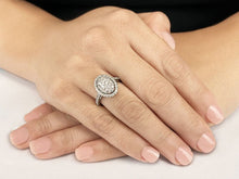 Load image into Gallery viewer, Oval Illusion Diamond Accented Diamond Ring with 1.14 ct.(finished) - Luxury Time NYC