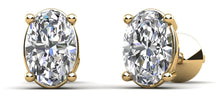 Load image into Gallery viewer, Oval Opulence Diamond Stud Earrings with 0.66 ct.(finished) 5x3mm - Luxury Time NYC