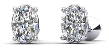 Load image into Gallery viewer, Oval Opulence Diamond Stud Earrings with 0.66 ct.(finished) 5x3mm - Luxury Time NYC