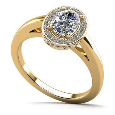 Oval Opulence Lab - Grown Diamond Engagement Ring with 0.82 ct. (0.60 ct. center diamond) - Luxury Time NYC