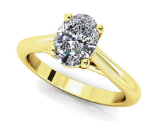 Load image into Gallery viewer, Oval Solitaire Diamond Engagement Ring with 0.60 ct.(finished) 6x4mm - Luxury Time NYC