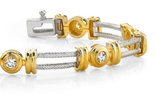 Load image into Gallery viewer, Parallel Twisted Rope Diamond Bracelet with 0.98 ct.(finished) 3.4mm - Luxury Time NYC