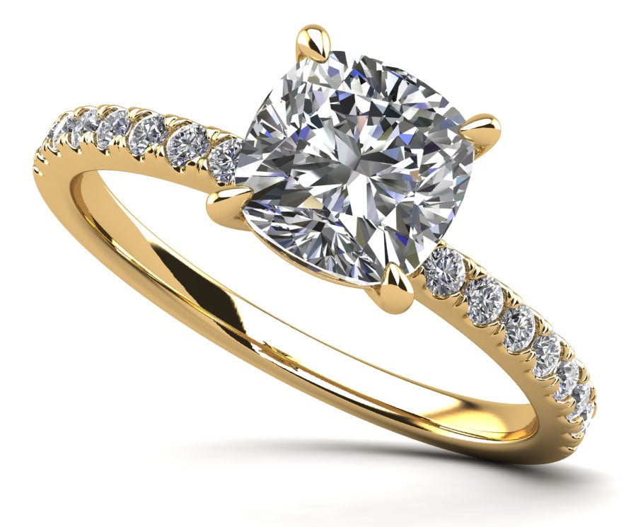 Passionate Solitaire Diamond Engagement Ring with 0.77 ct. (0.50 ct. center diamond) - Luxury Time NYC