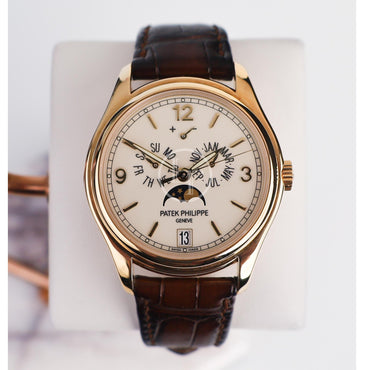 Patek Philippe 39mm Annual Calendar Compicated Watch Cream Dial 5146J - Luxury Time NYC