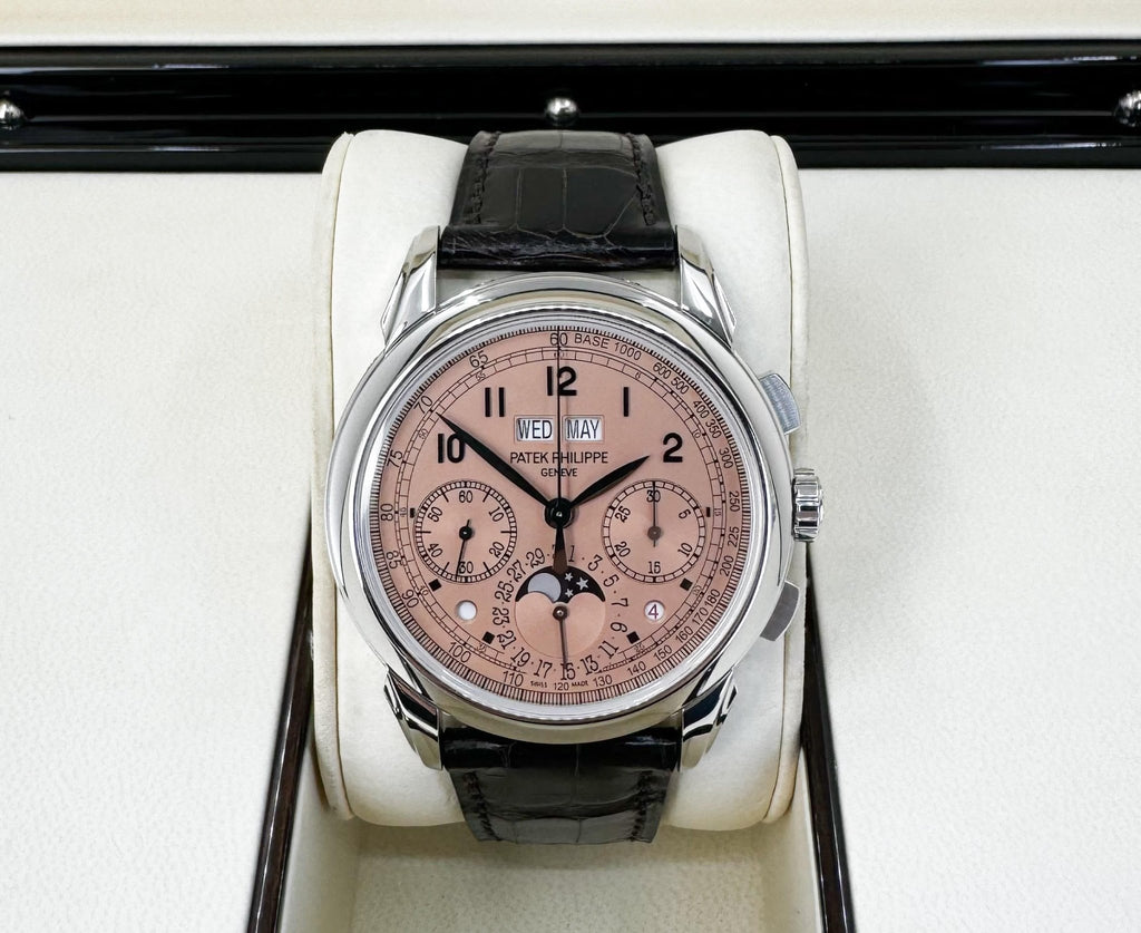 Patek Philippe 41mm Grand Complications Chronograph Perpetual Calendar - Platinum - Golden Opaline Dial Opaline Dial 5270P - Luxury Time NYC