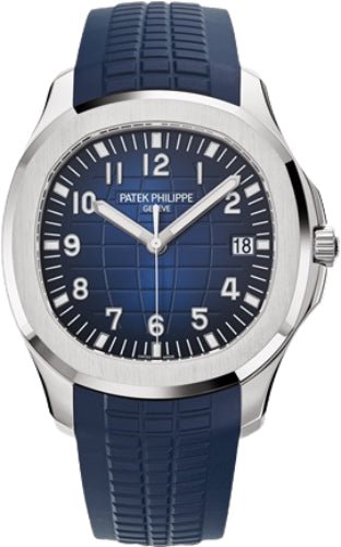 Patek Philippe Aquanaut Chronograph 42.2 mm White Gold Blue Dial - 5968G - 001 - Luxury Time NYC