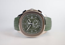 Load image into Gallery viewer, Patek Philippe Aquanaut Chronograph White Gold Khaki Green Dial 5968G - 010 - Luxury Time NYC