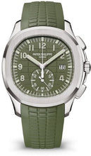 Load image into Gallery viewer, Patek Philippe Aquanaut Chronograph White Gold Khaki Green Dial 5968G-010 - Luxury Time NYC