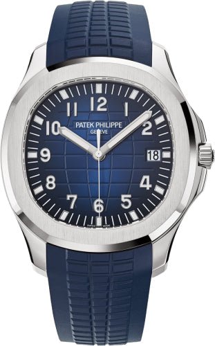 Patek Philippe Aquanaut "Jumbo" White Gold Blue Dial 42.2 mm - 5168G - 001 - Luxury Time NYC