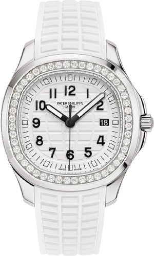 Patek Philippe Aquanaut Ladies Luce Stainless Steel White Dial Diamond Bezel - 5267/200A - 010 - Luxury Time NYC