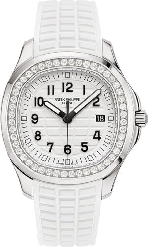 Patek Philippe Aquanaut Ladies Luce Stainless Steel White Dial Diamond Bezel - 5267/200A - 010 - Luxury Time NYC