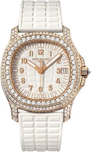 Patek Philippe Aquanaut Ladies Rose Gold White Dial | 5069R - 001 - Luxury Time NYC