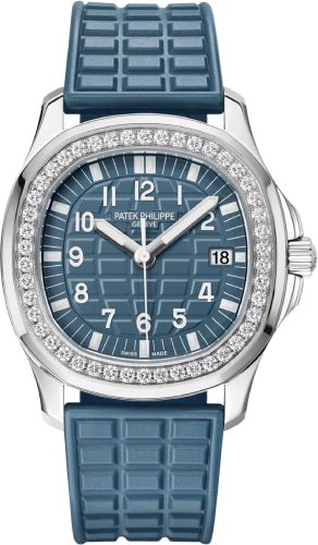 Patek Philippe Aquanaut Ladies Stainless Steel Blue Dial 35.6 - 5067A - 025 - Luxury Time NYC