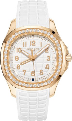 Patek Philippe Aquanaut Luce Travel Time 38.8mm Rose Gold Diamonds White Dial - 5269/200R - 001 - Luxury Time NYC