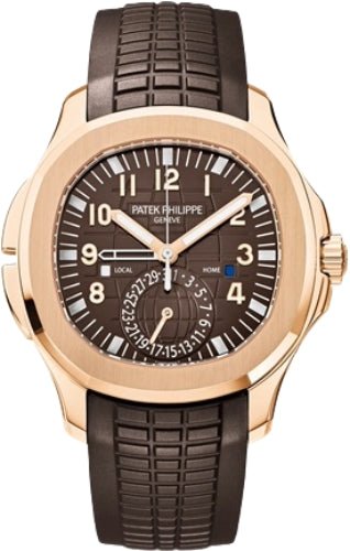 Patek Philippe Aquanaut Travel Time Rose Gold Brown Dial | 5164R - 001 - Luxury Time NYC