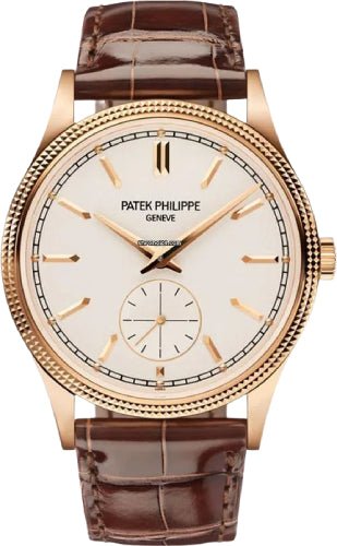 Patek Philippe Calatrava "Clous de Paris" Rose Gold Hobnail BezelSilver Dial - 6119R - 001 - Luxury Time NYC