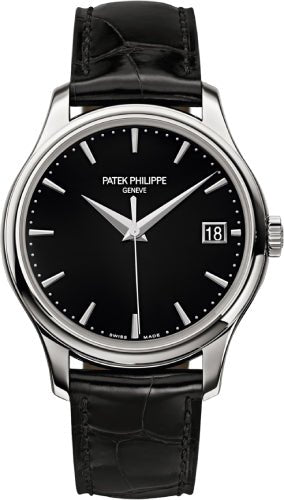 Patek Philippe Calatrava Date Sweep Seconds White Gold Black Dial | 5227G - 010 - Luxury Time NYC