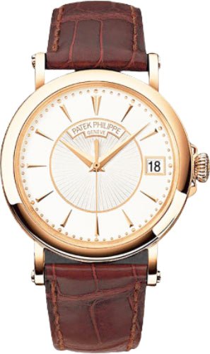 Patek Philippe Calatrava Rose Gold Silver Opaline Dial | 5153R - 001 - Luxury Time NYC