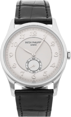 Patek Philippe Calatrava Small Seconds Platinum Silver Dial | 5196P - 001 - Luxury Time NYC