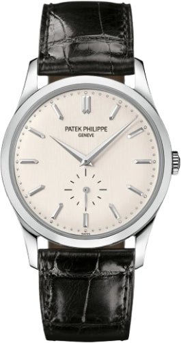 Patek Philippe Calatrava Small Seconds White Gold Silver Gray Dial | 5196G - 001 - Luxury Time NYC