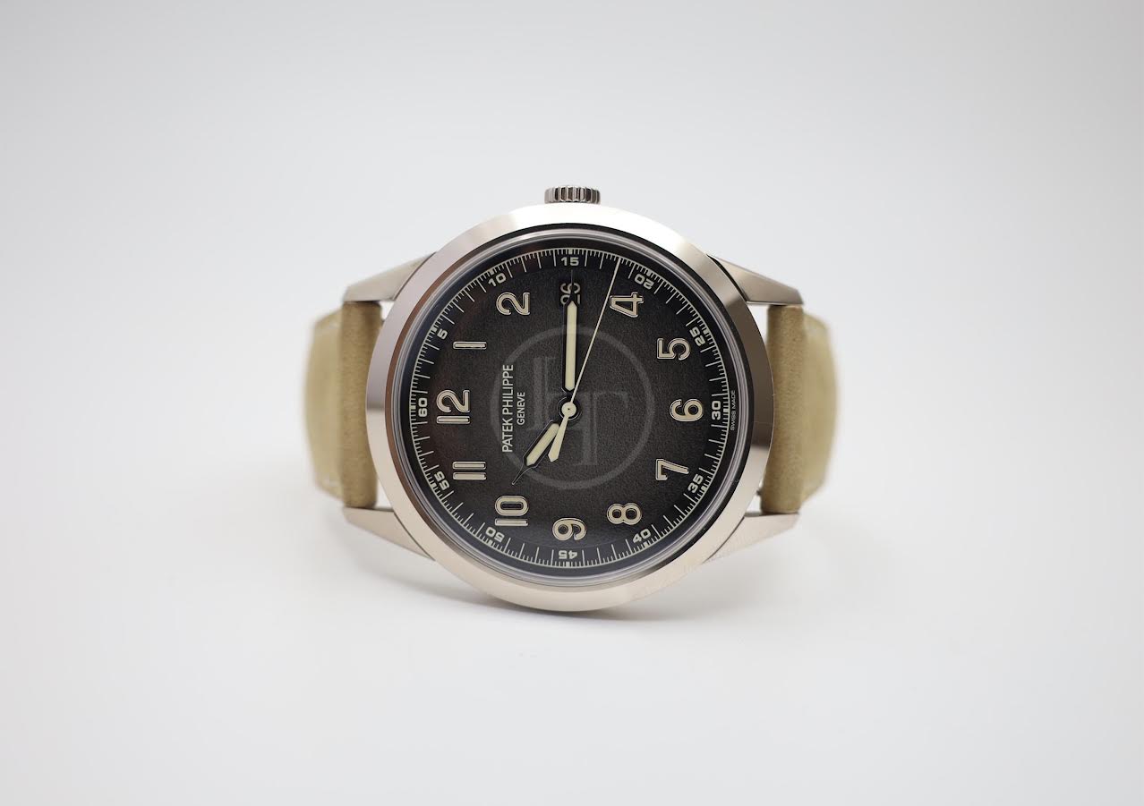 Patek Philippe Calatrava White Gold Textured Grey Dial | 5226G - 001 - Luxury Time NYC