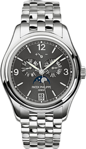 Patek Philippe Complications Annual Calendar Moon Phases Date White Gold Slate Grey Dial | 5146/1G - 010 - Luxury Time NYC