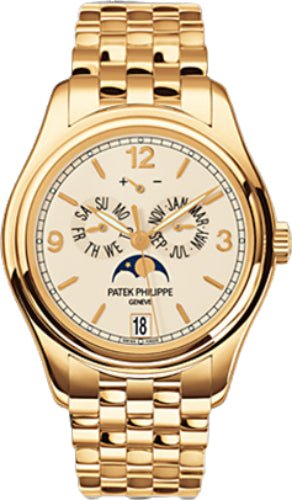 Patek Philippe Complications Annual Calendar Moon Phases Date Yellow Gold Cream Dial | 5146/1J - 001 - Luxury Time NYC