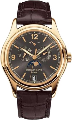 Patek Philippe Complications Annual Calendar Moon Phases Date Yellow Gold Slate Grey Dial | 5146J - 010 - Luxury Time NYC