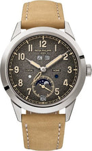 Load image into Gallery viewer, Patek Philippe Complications Annual Calendar Travel Time White Gold Textured Grey Dial | 5326G - 001 - Luxury Time NYC