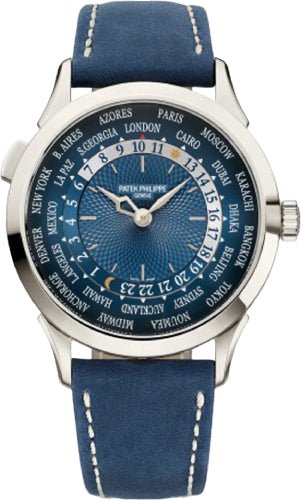 Patek Philippe Complications World Time Platinum Blue Dial | 5230P - 001 - Luxury Time NYC