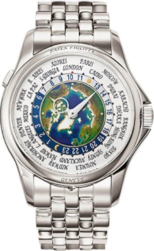 Patek Philippe Complications World Time Platinum Cloisonn Dial - 39.5 mm - 5131/1P - 001 - Luxury Time NYC