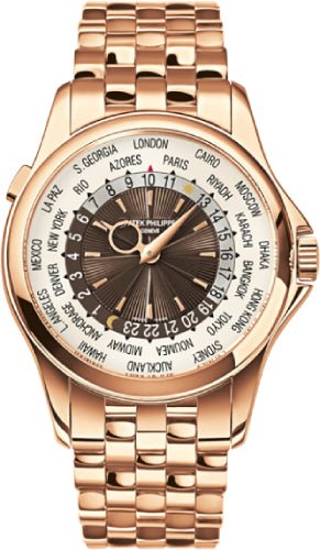 Patek Philippe Complications World Time Rose Gold White Dial | 5130/1R - Luxury Time NYC