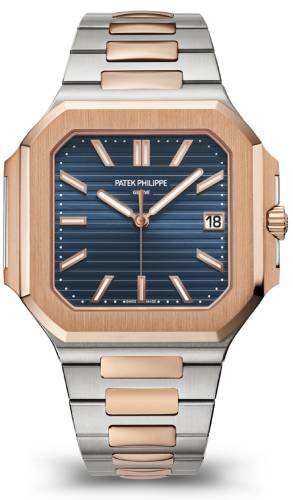 Patek Philippe Cubitus Date Sweep Seconds Rose Gold/Steel 45mm Blue Dial 5821/1AR - 001 - Luxury Time NYC