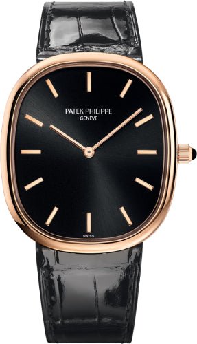 Patek Philippe Golden Ellipse Rose Gold Black Dial - 5738R - 001 - Luxury Time NYC