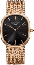 Load image into Gallery viewer, Patek Philippe Golden Ellipse Rose Gold Black Dial Bracelet | 5738/1R - 001 - Luxury Time NYC