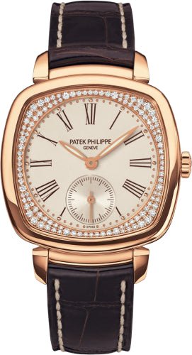 Patek Philippe Gondolo Ladies Rose Gold Cream Diamond Set Dial | 7041R - 001 - Luxury Time NYC