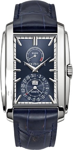 Patek Philippe Gondolo White Gold Blue Sunburst Index 8 - Days Day - Date | 5200G - 001 - Luxury Time NYC