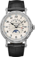 Load image into Gallery viewer, Patek Philippe Grand Complications 38 mm Perpetual Calendar with Retrograde Date Hand White Gold Silver Opaline Dial - 5160/500G - 001 - Luxury Time NYC