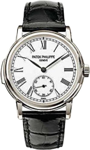 Patek Philippe Grand Complications 38mm White Roman Platinum Leather Automatic | 5078P - 001 - Luxury Time NYC