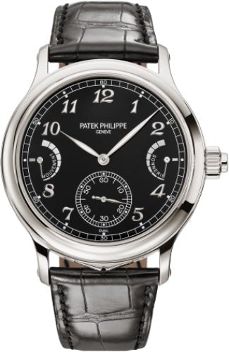 Patek Philippe Grand Complications 44 mm Grande and Petite Sonnerie Minute Repeater Platinum Black Dial - 6301P - 001 - Luxury Time NYC