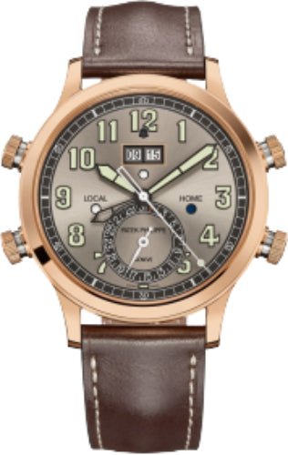 Patek Philippe Grand Complications Alarm Travel Time Rose Gold Gray Dial | 5520RG - 001 - Luxury Time NYC