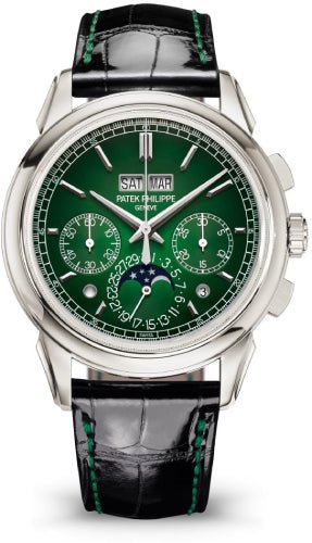 Patek Philippe Grand Complications Chronograph Perpetual Calendar Green Dial 5270P-014 - Luxury Time NYC