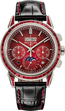 Load image into Gallery viewer, Patek Philippe Grand Complications Chronograph Perpetual Calendar Platinum Ruby Set Red Dial | 5271/12P - 010 - Luxury Time NYC