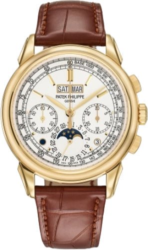 Patek Philippe Grand Complications Chronograph Perpetual Calendar Yellow Gold Silver Dial | 5270J - 001 - Luxury Time NYC