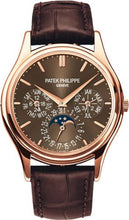 Load image into Gallery viewer, Patek Philippe Grand Complications Day - Date Annual Calendar Moon Phase Brown Dial Rose Gold Leather 37.2mm | 5140R - 001 - Luxury Time NYC